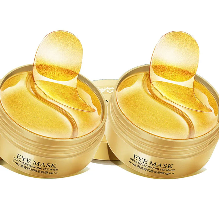 60 Piece Gold Crystal Collagen Eye Mask For Dark Circles & Bags