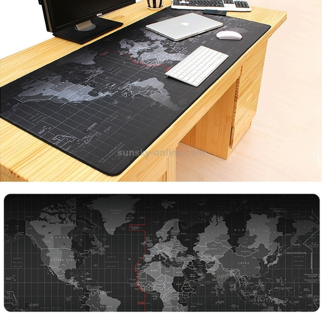 Large Anti Slip World Map Mouse Pad 70 X 30Cm
