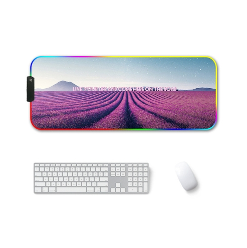 Rgb Non Slip Mouse Pad With Thermal Transfer