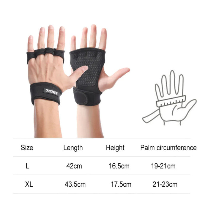 Crossfit Gym Gloves For Men & Women Wristband Hand Protector