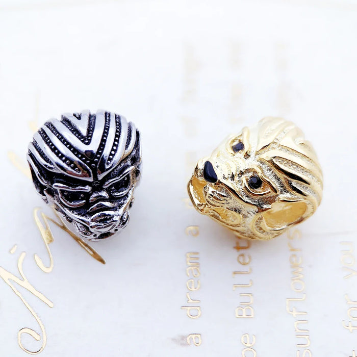 925 Sterling Silver Rebel Street Lion Bead Charm For European Jewelry