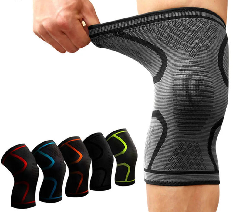 Sport Compression Knee Sleeve For Running & Cycling Elastic Nylon Brace For Basketball