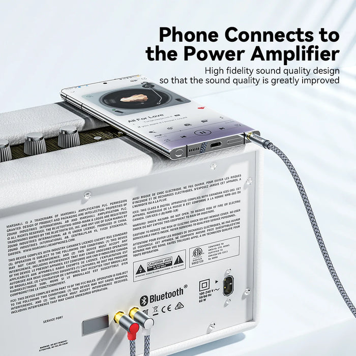 90° Rca Cable Jack 3.5 To Rca Audio Cable 3.5Mm Jack To 2Rca Male Splitter Aux Cord For Tv Pc Amplifier Dvd Speaker Wire