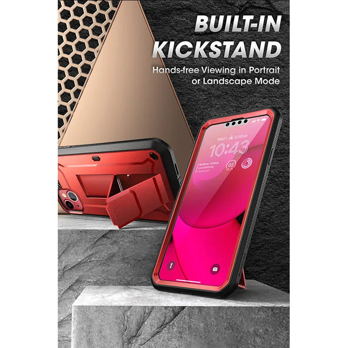 For Iphone 14 Plus 6.7 Inch 2022 Ub Pro Heavy Duty Rugged Case With Built-In Screen Protector & Kickstand