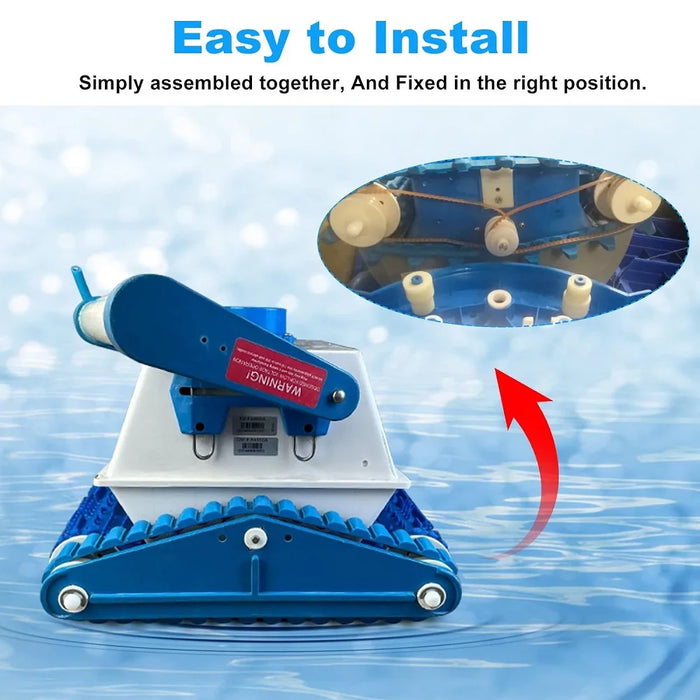 4 Pieces A3302Pk Pool Cleaner Robot Belt For Aquabot Pool Cleaner Robot 3302 Aquabot Parts Drive Belts - 80 Teeth