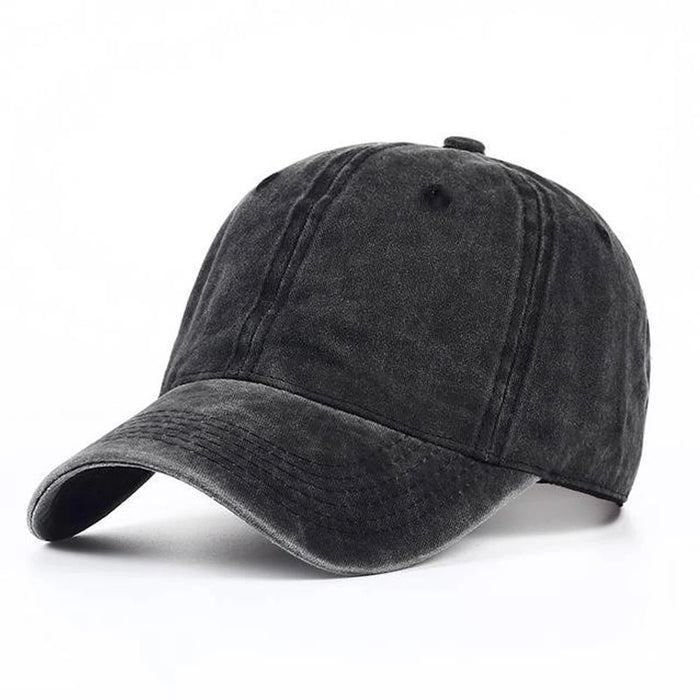 Adjustable Light Wash Baseball Cap For Outdoor Sun Protection