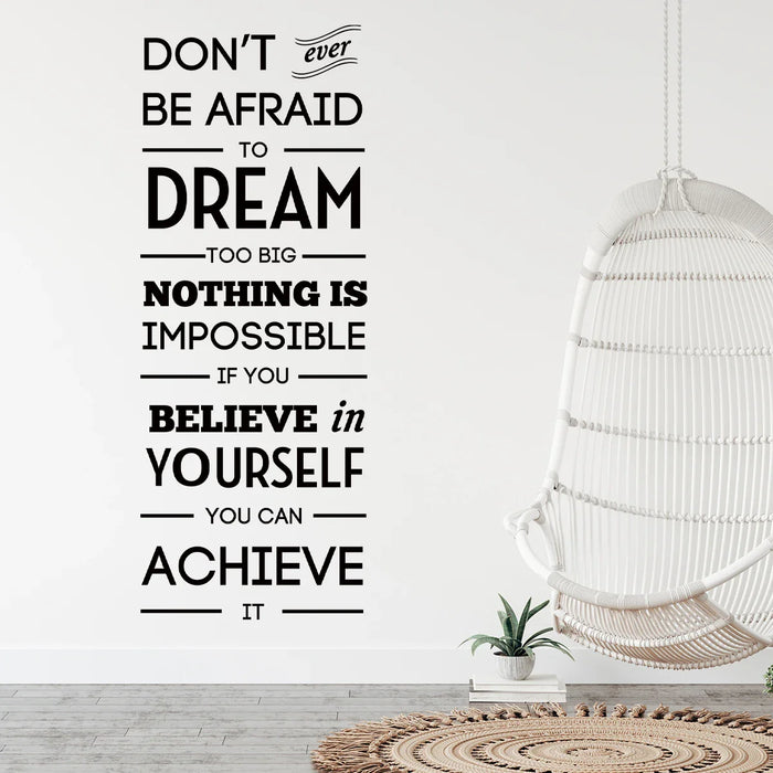 Motivational Wall Decals For Study Room Decor