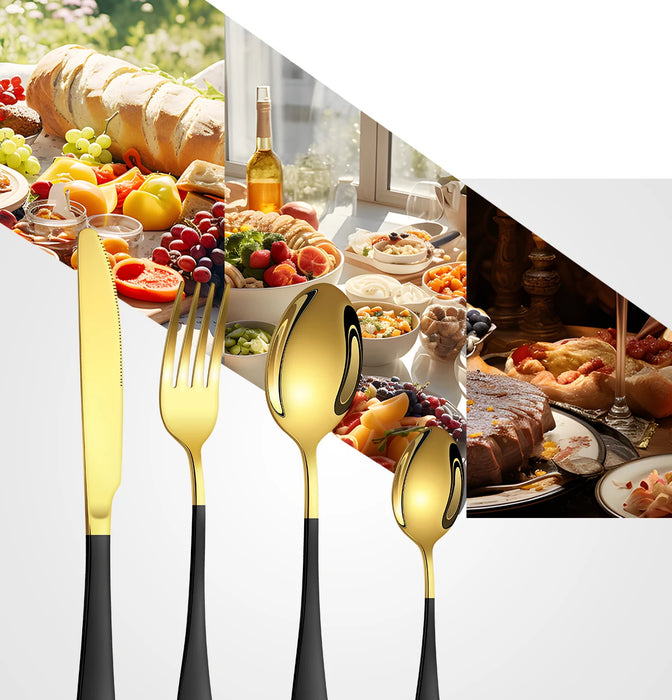 4 / 6 / 16 / 24 Piece Stainless Steel Cutlery Set For Home Restaurant Hotel Party