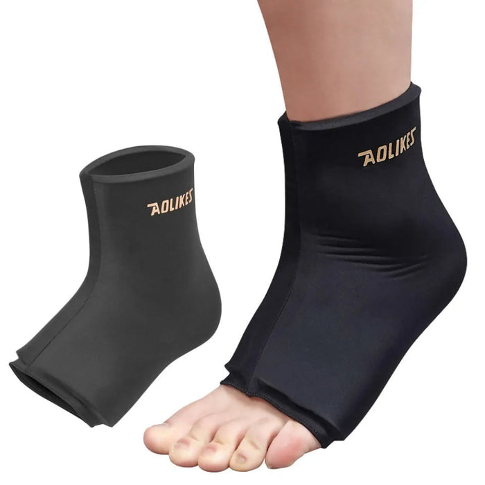 Hot & Cold Gel Ankle Sleeve Soft Touch Fabric Contoured Design