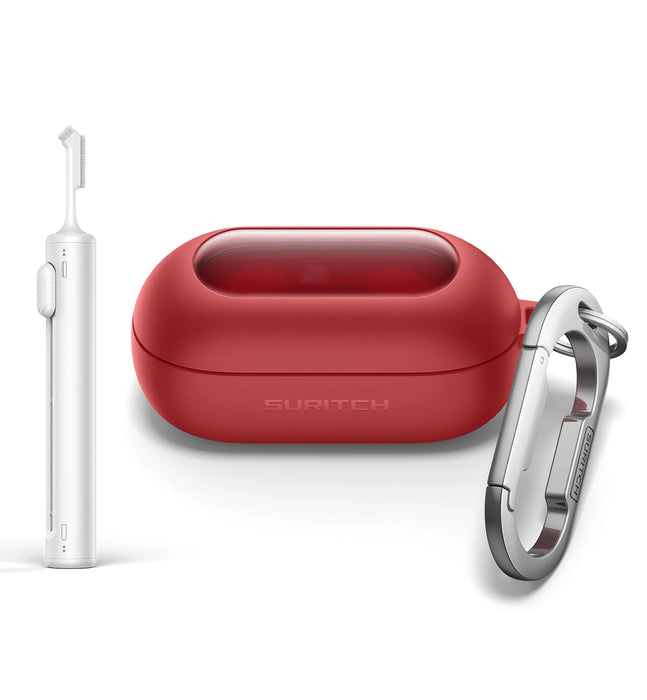 For Beats Solo Buds 2024 Magnetic Protective Case With Carabiner & Keyring