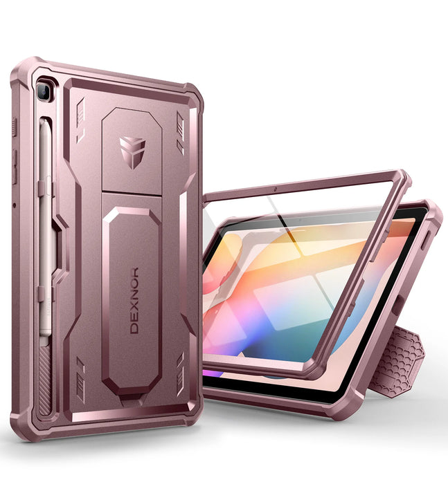 For Samsung Galaxy Tab S6 Lite 10.4 Inch Full Body Heavy Shockproof Protective Case With Pen Holder Built In Screen Protector