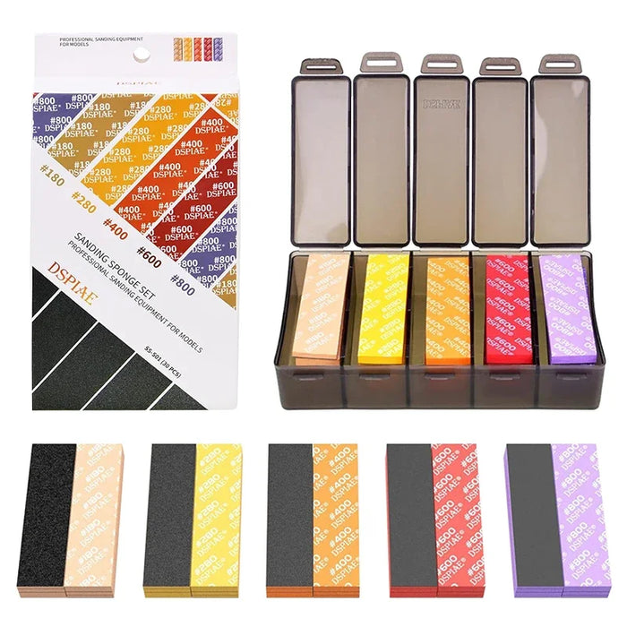 30 Piece Polishing Sanding Sponge Set For Military Gundam Model Combo Arc Grinding