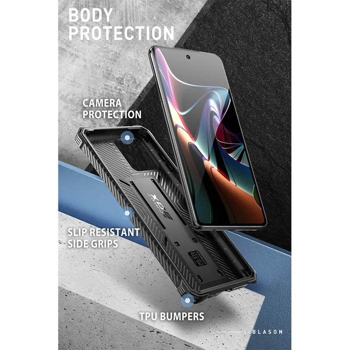For Moto G Stylus 5G 2023 Not Fit 4G Version Armorbox Lite Slim Protective Bumper Case With Built-In Kickstand