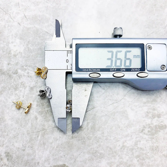 925 Sterling Silver Summer Love Infinity Ear Studs