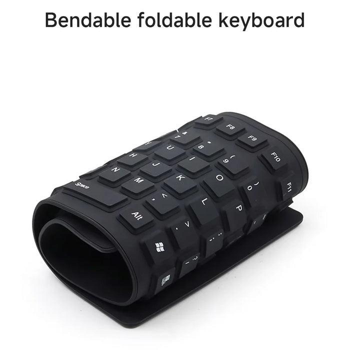 Flexible Waterproof Gaming Keyboard 85 Keys Usb Wired Foldable For Macbook