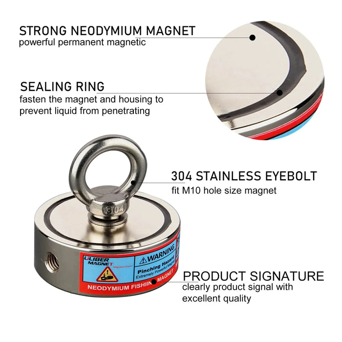 Double Sided Neodymium Magnet for Salvage Fishing