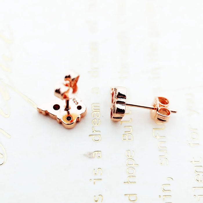 925 Sterling Silver Boho Chic Flower Studs For Women