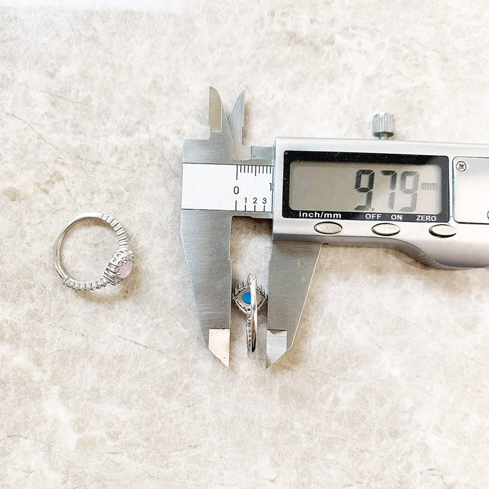 925 Sterling Silver Shimmering Stone Ring For Women