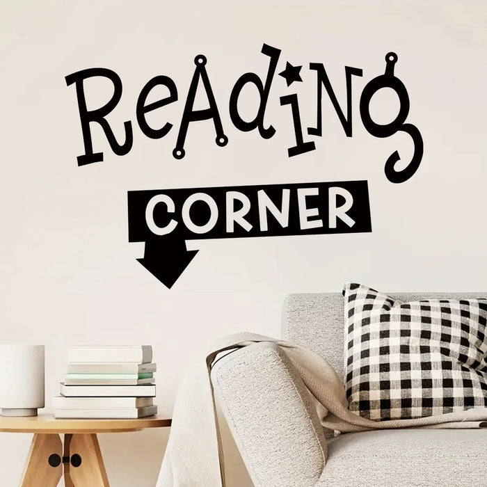 Kids Study Room Wall Decals Reading Corner Theme