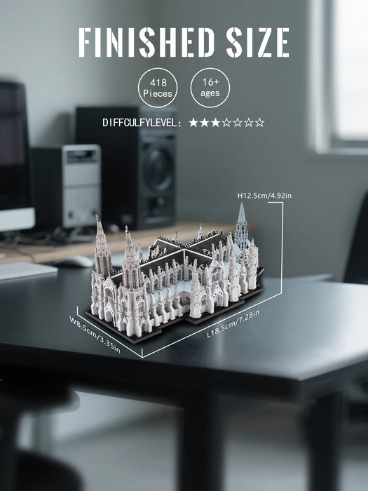 St. Patrick's Cathedral 3D Metal Puzzle Kit For Adults