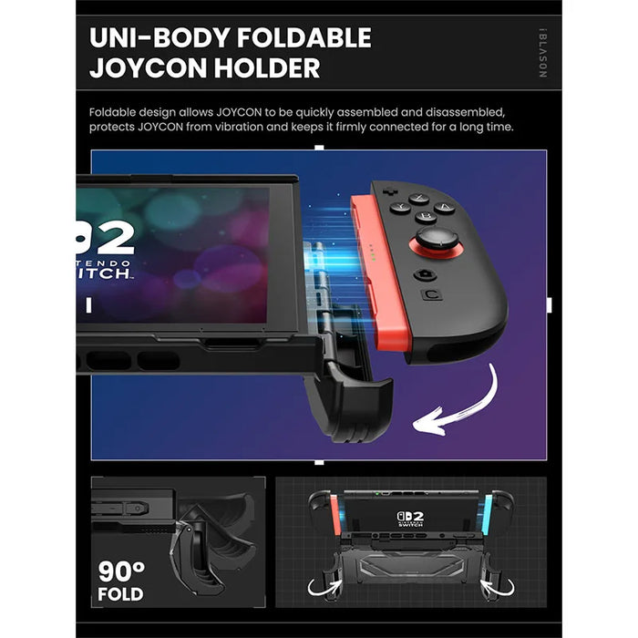 For Nintendo Switch 2 2025 Matrix Lite Ergonomic Grip Quick-Release Joycon Holder Protective Case