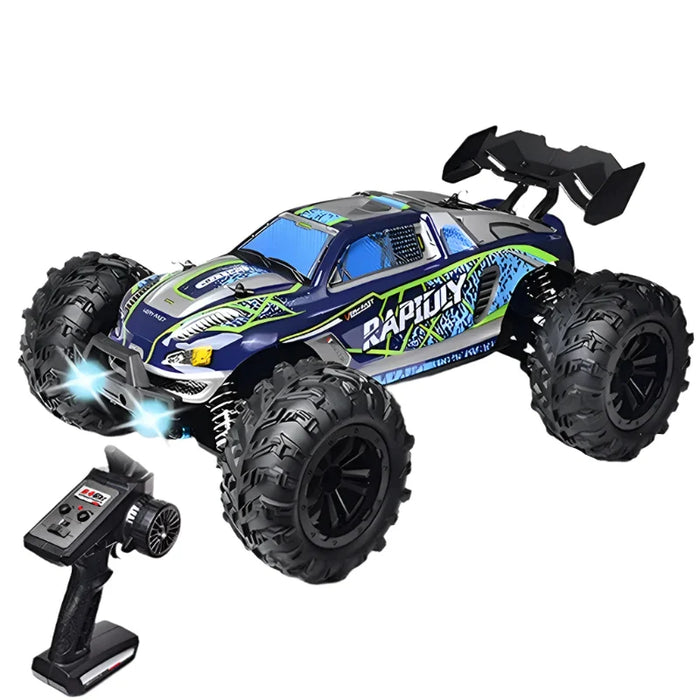 High Speed 4wd Rc Car LED Lights Remote Control 50km/h Drift Monster Truck for Kids