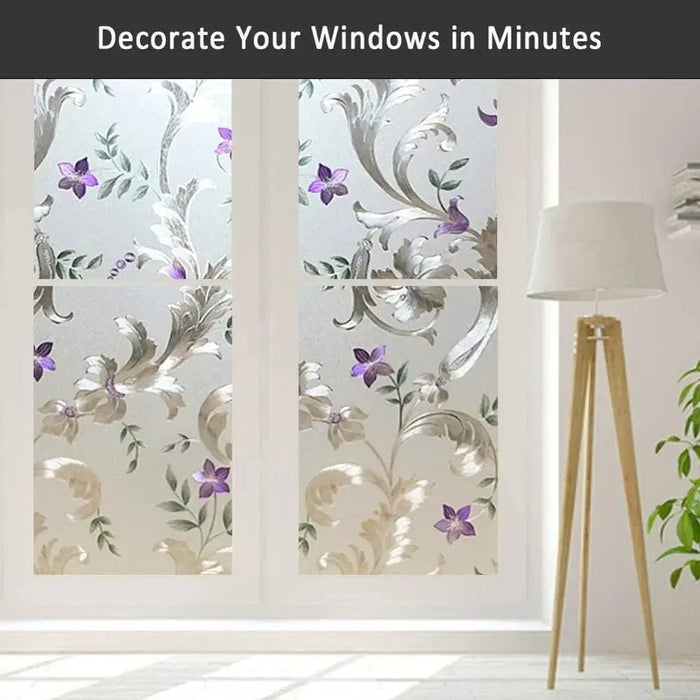 Decorative Privacy Film For Windows - Static Cling Glass Stickers
