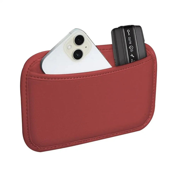 Car Storage Pocket Organizer Self Adhesive Sticky Seat Back Side Door Phone Purse Card