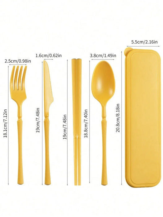 Reusable Plastic Tableware Set For Picnics Camping And Students