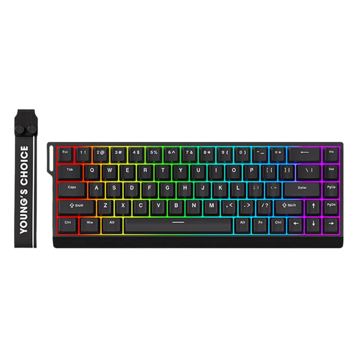 Mechanical Keyboard Magnetic Switch 65% Rate Compact Gaming Keyboard 0.01Mm 128K Rapid Trigg Rapid Trigger Keyboard For Pc Gamer