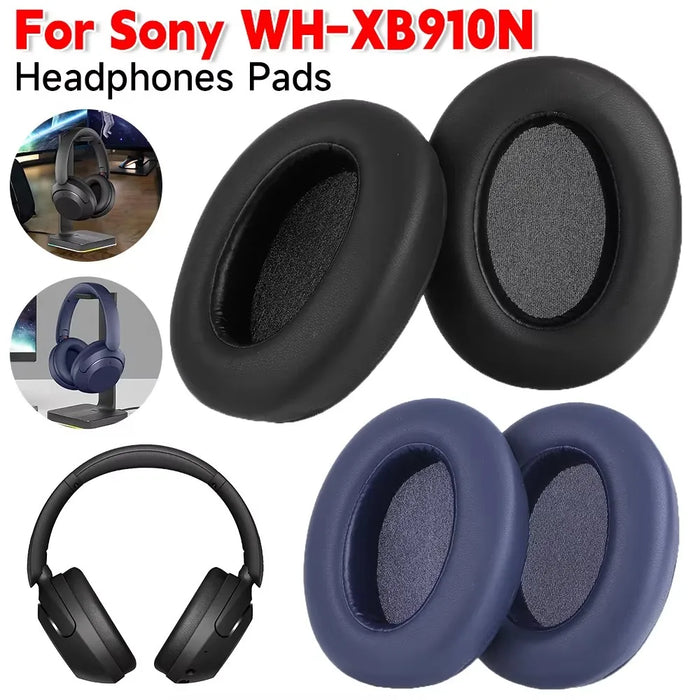 Pair of Replacement Earpads For Sony Wh Xb910N Headphones Leather Cover For Wh Xb910N Xb910 Ear Cushions