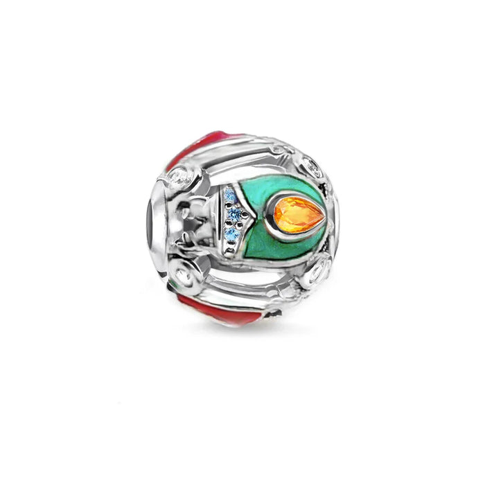 925 Sterling Silver Colourful Beetle Bug Beads Europe Jewelry Accessory For Women & Men
