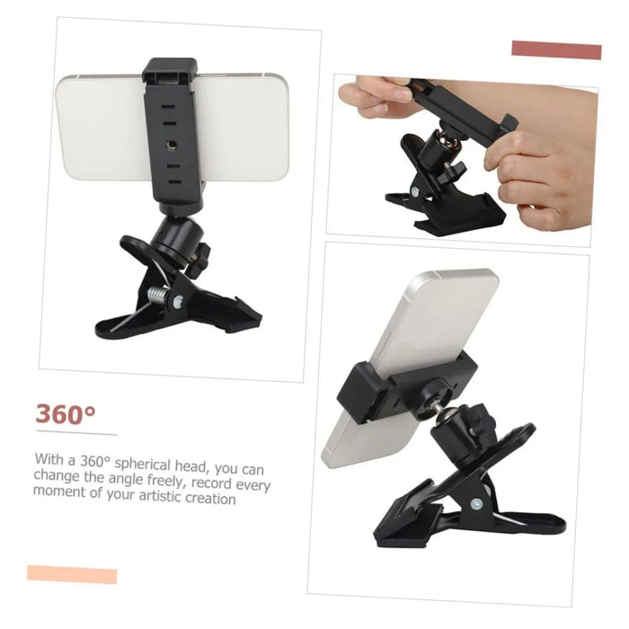 Universal Guitar Head Clip Phone Holder For Live Broadcast And Action Cameras