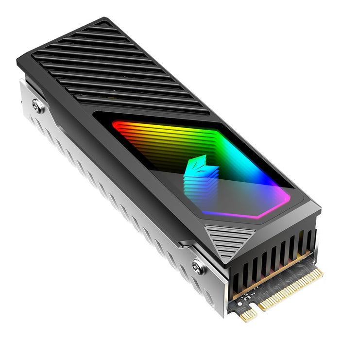 Rgb M.2 2280 Ssd Heatsink M.2 Radiator 5V 3 Pin Argb Solid State Drive Cooler Built-In Fan Hard Drive Heatsink For M.2 2280 Ssd