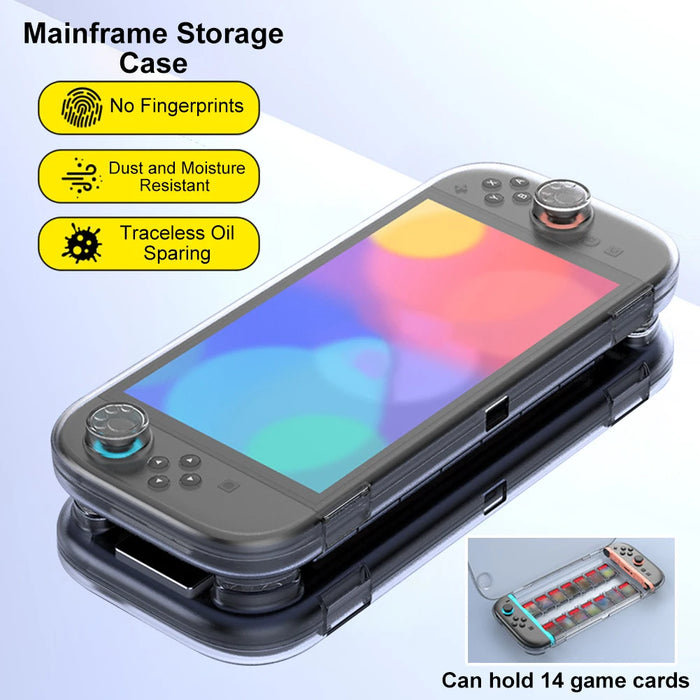 For Switch 2 Transparent Case Anti-Drop Console Handle Storage Box High Transparency Protective Case Console Shell For Switch 2