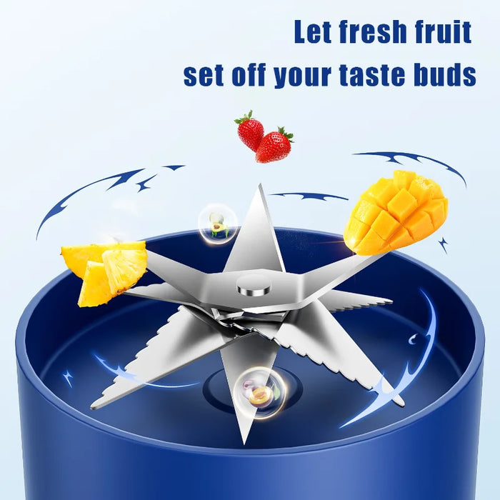 Portable 10-Blade Juicer With Led Display