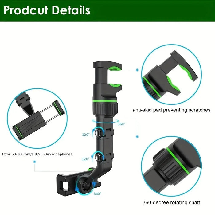 360 Degree Rotating Car Phone Holder for All Smartphones