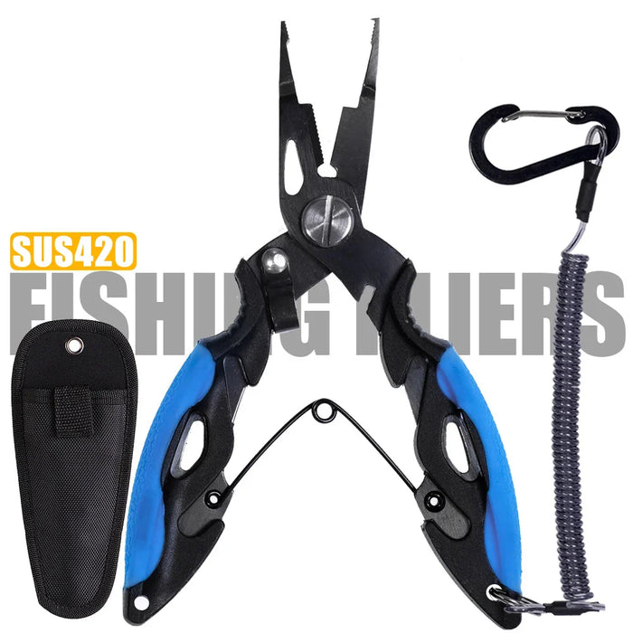Versatile Stainless Steel Fishing Pliers
