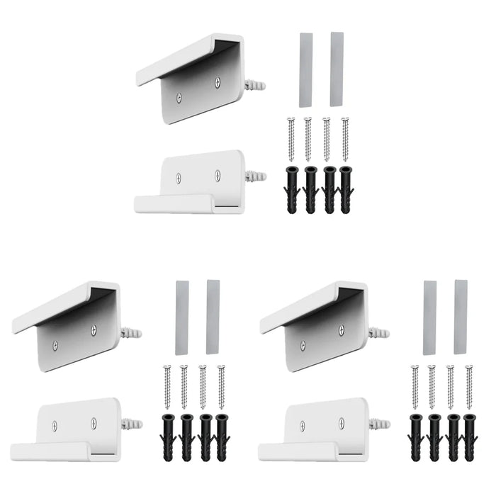 2Pc Universal Wall Mounted Tablet Stand Holder Wall Mount Bracket Fixed By Adhesive Or Screw Stabilizer Tablet Holder For Tablet