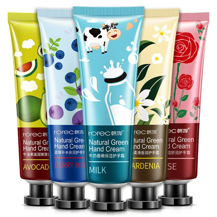 5 Piece Fruity Hand Cream Set For Nourished Hands