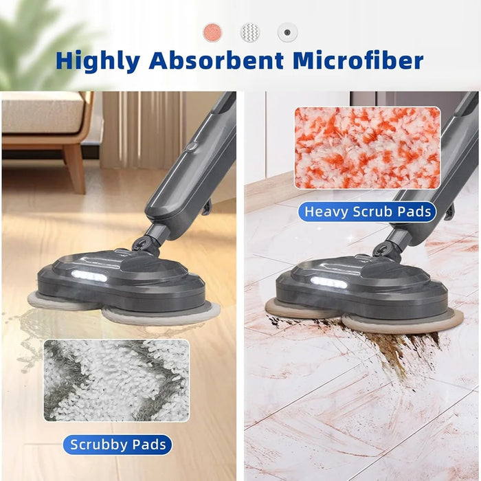 6 Pack 3897A Mop Pads For Bissell Spinwave Smartsteam Vacuum 3897A 4 Scrubby Pads + 2 Heavy Scrub Pads Parts# 1641112