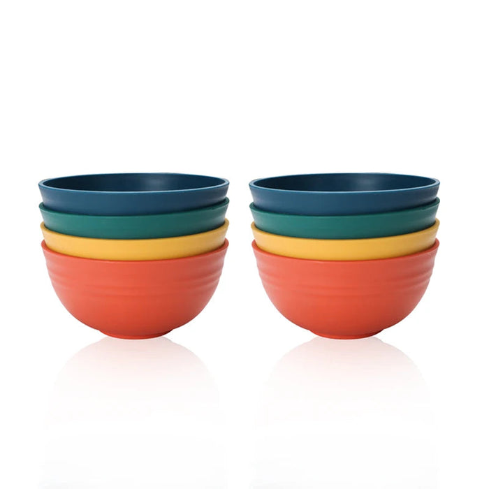 4 / 8 Piece Reusable Pp Bowl Set For Family Kitchen Restaurant Picnic Camping