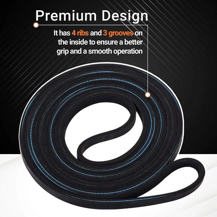 341241 Dryer Drum Belt For Whirlpool Kenmore Dryer 8066065 Ap2946843 W10127457 Ps346995 14210003 31531589 31001026 3394651