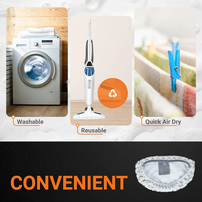 6 Pieces Steam Mop Pad For Bissell Powerfresh Vac & Steam 2747A 1132 1543 1632 1652 Symphony Vacuum And Steam Mop Series Model #1252