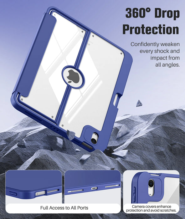 For Ipad Air 11 Inch Case 7Th / 6Th Generation M3 / M2 2025 / 2024 Ipad Air 5Th / 4Th 10.9 Inch 2022 / 2020 Case With Pencil Holder