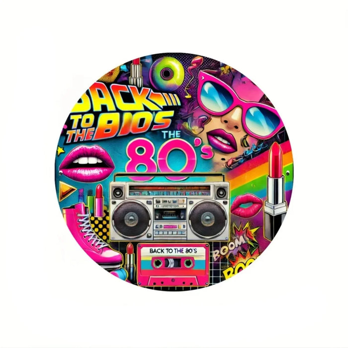 80S Retro Graffiti Aluminum Wall Decor Hip-Hop Rock Disco Ideal For Home Perfect Gift For Family & Friends