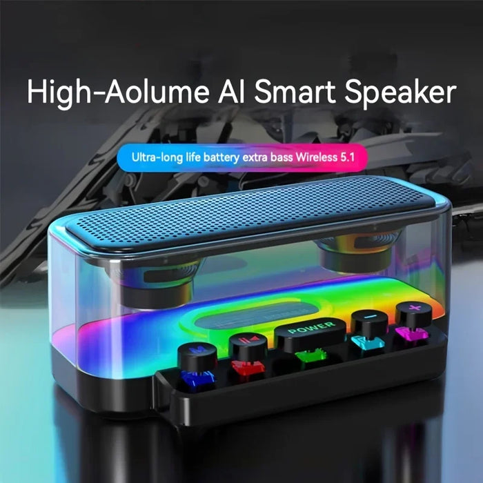 Hifi Bluetooth Speaker With Colourful Lights & Long Playtime