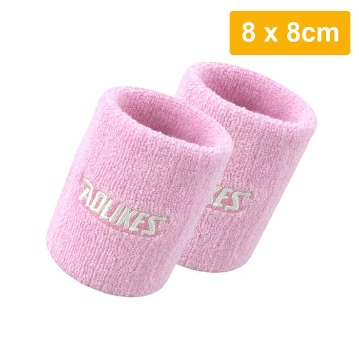 Pair of Moisture Wicking Sports Wristbands For Men & Women Tennis Basketball Running