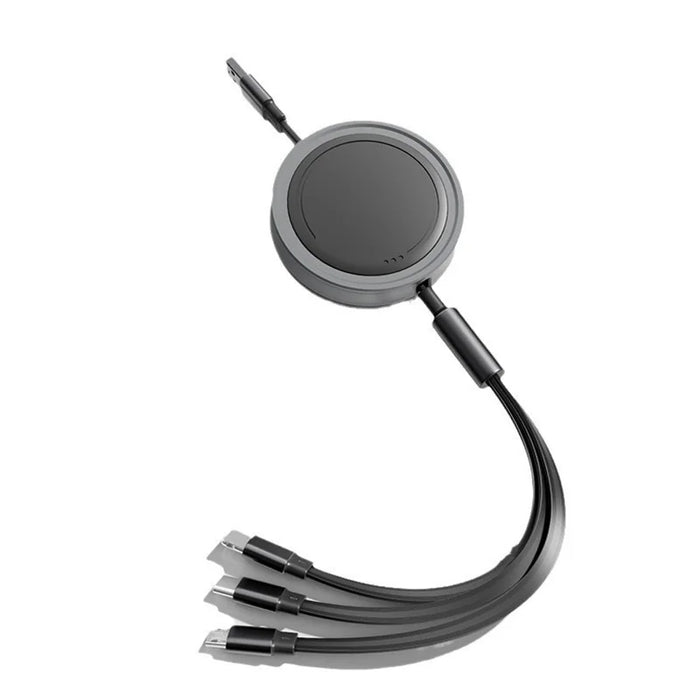 3 In 1 Fast Usb Charger Cord For Smartphones Portable & Colourful