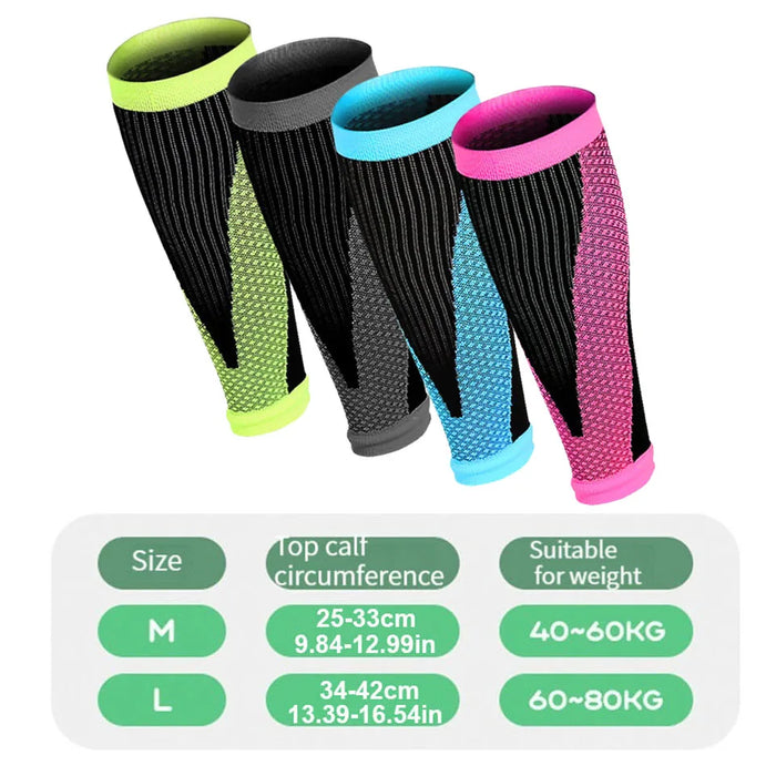 Pair of Compression Shin Guards For Soccer & Sports